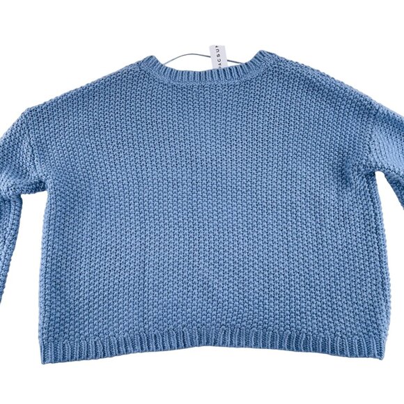 PacSun L.A. Hearts Womens Blue V-Neck Knit Sweater size Large NWT Acrylic - Picture 5 of 5